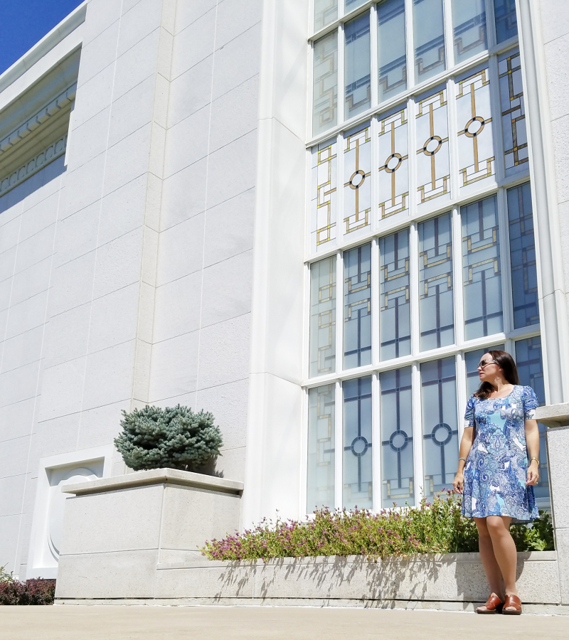 Outside the temple Outside the temple